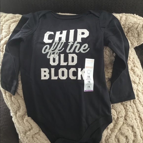 NWT CHIP OFF THE OLD BLOCK ONESIE - Picture 2 of 2